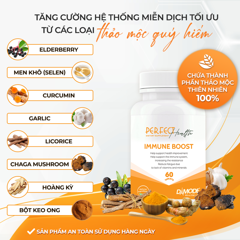 IMMUNE BOOST - Siêu Phẩm Tăng Sức Đề Kháng Toàn Diện